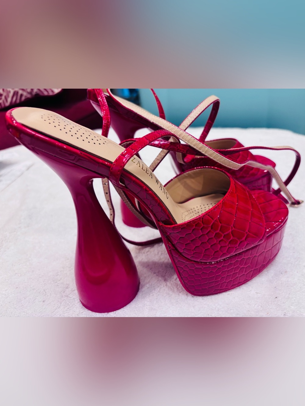 Brand New Stylish Heels By Azalea Wang - Size 7 1/2 - Heel 6 Inches - Box 14